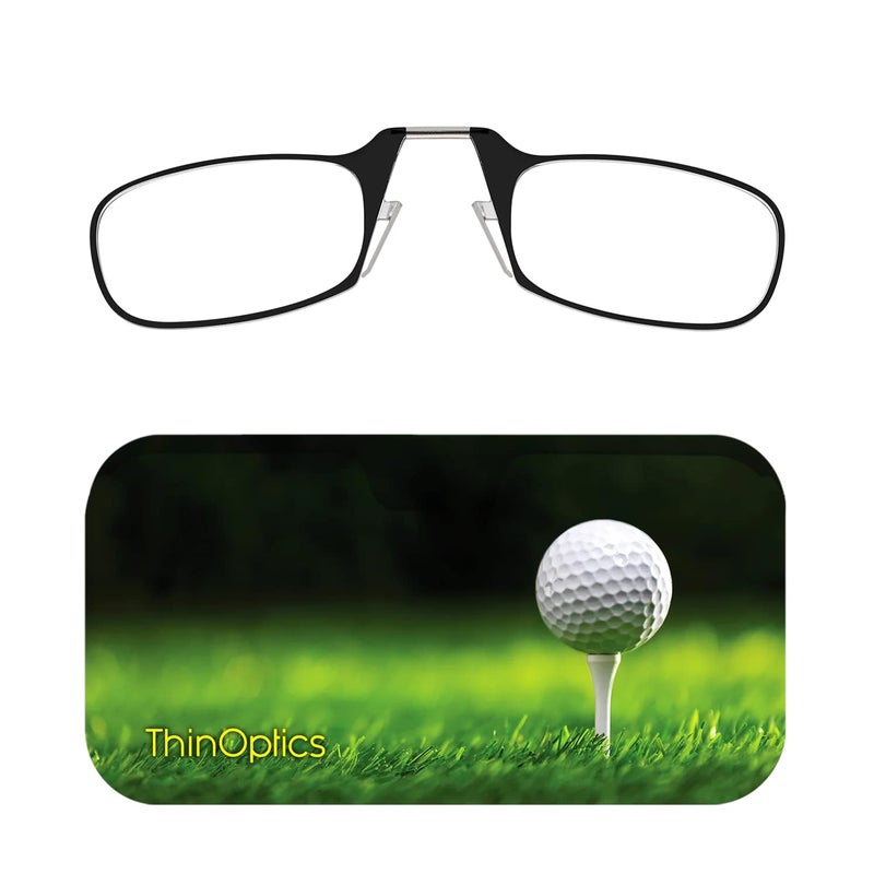 ثين أوبتيكس حافظة ThinOptics Universal Pod + نظارات قراءة مستطيلة، تي أوف، 53 مم + 2 - Image 1